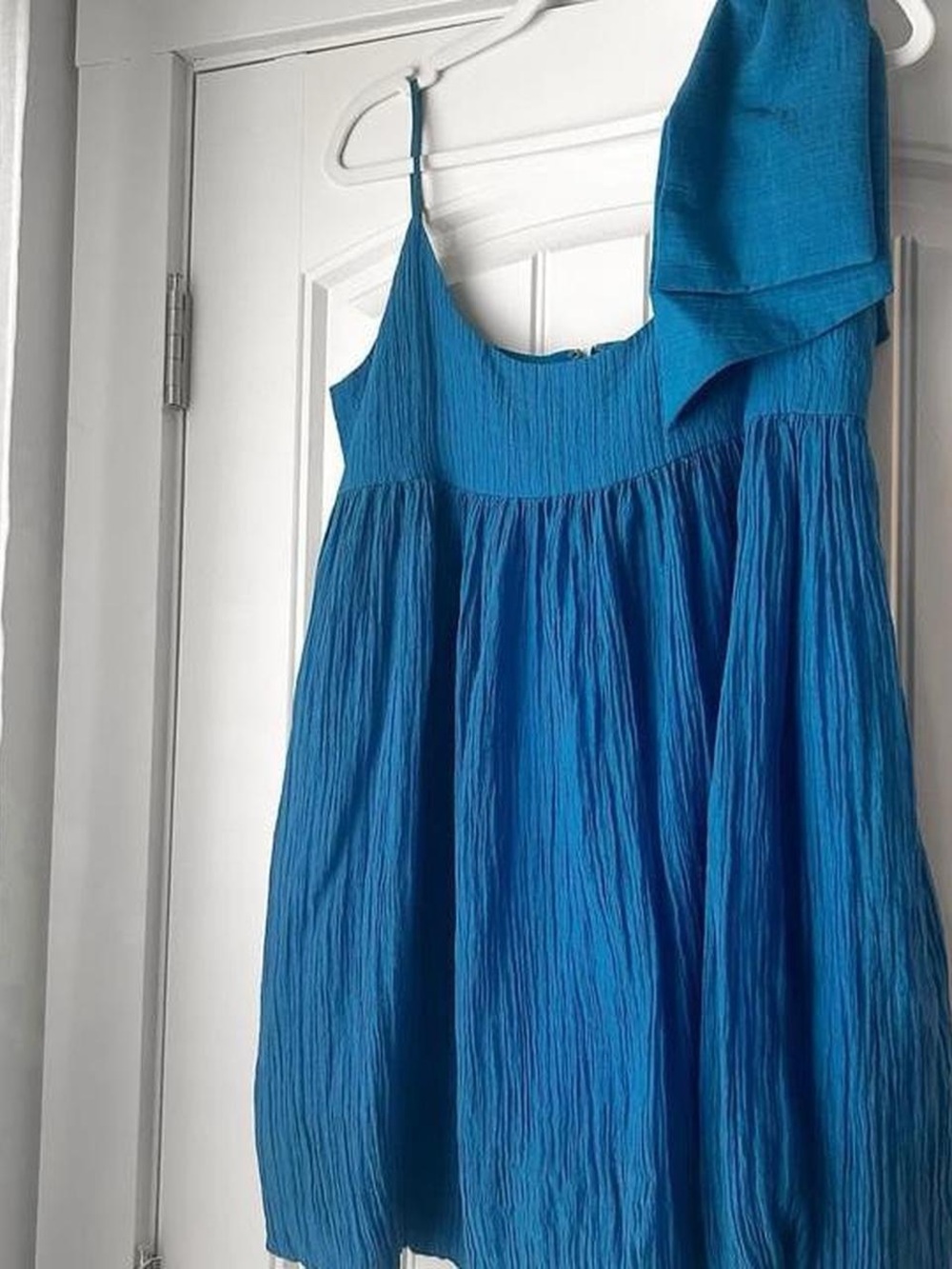 Gianni Bini Blue Bow Mini Dress